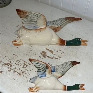 Set MCM Japan duck wall pockets ceramic